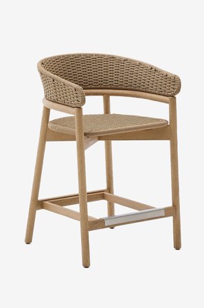 Kave Home - Jakkara - arinella 2-pack - Ruskea - Jakkarat - - Homeroom