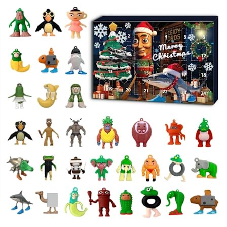 PICKONA 2025 Italienske Brainrot Legetøj 24 stk Trailer Figur Tilfældige Dyr Sjov Samling Til Børn Og Voksne Skrivebords- Og Ventilator Dekoration Fø.