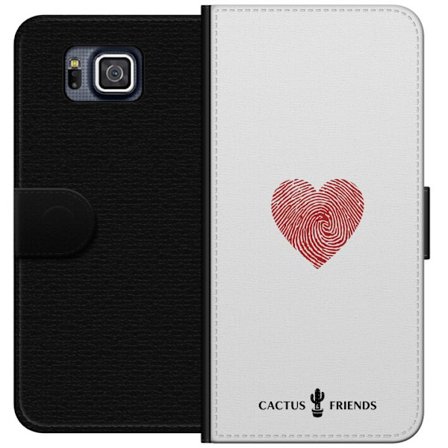 Kompatibelt Lommeboketui til Samsung Samsung Galaxy Alpha Cactus and Friends - Fingerprint Love