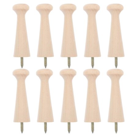 10-pak skrue-på træknager til vægophæng og opbevaring [YDE]