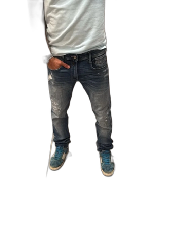 Replay blå jeans med slitningar