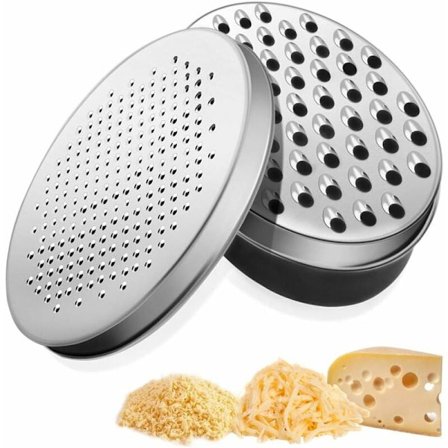 Oval rivjärn, oval låda dubbelsidig ostrivjärn, lådrivjärn (svart oval låda + 2 silverspån + borste)