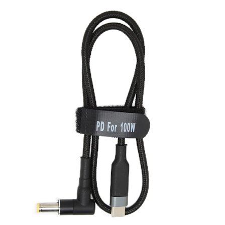 USB C Laderkabel for Laptop 0.5m PD Hurtiglading Strømadapterledning