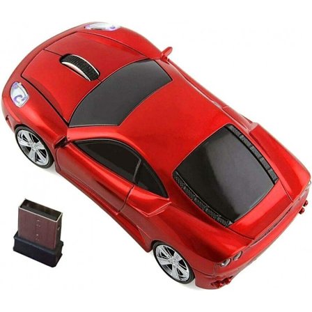 Trådløs bilmus - Ergonomisk optisk mus med USB 2.4G mini-modtager til pc, bærbar computer, notebook og Windows 10