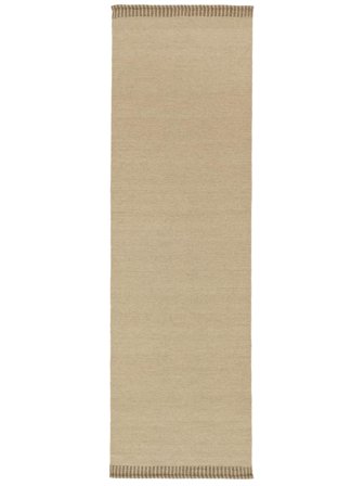 Small Visby Rug - Beige 100X350 Wool, Scandinavian Style