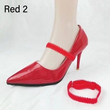 Ankel Sko Bälte Bundle Skosnören RÖD 2 RÖD 2 red 2