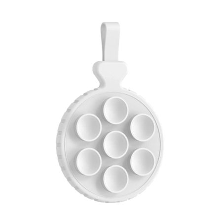 Magnetisk sugekop telefonholder med håndstropper silikone sugekopper telefonetui stativ sugekopper telefonetui beslag Hvid