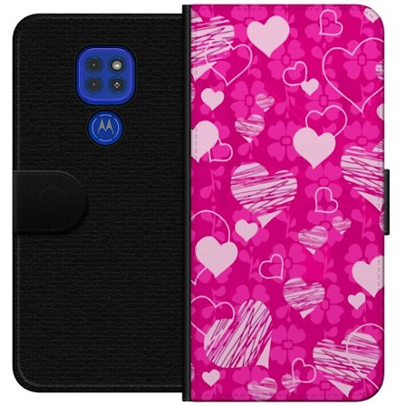 Yhteensopiva Lompakkokotelo Motorola Motorola Moto G9 Play PopSydänKuviointi