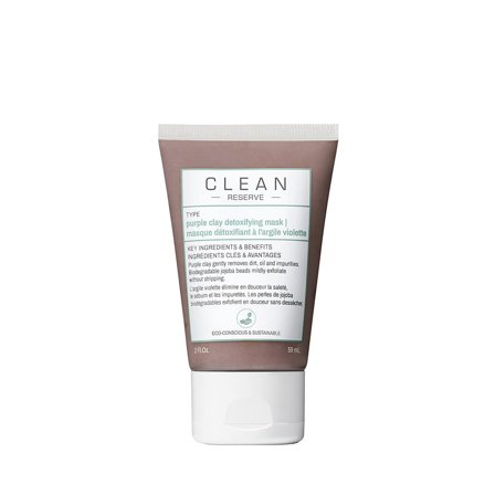 Clean Purple Clay Detoxifying Face Mask 59 ml, Skincare, Renseprodukter, Scrub