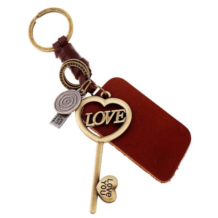 Nice Keyring in SteamPunk-style - love key