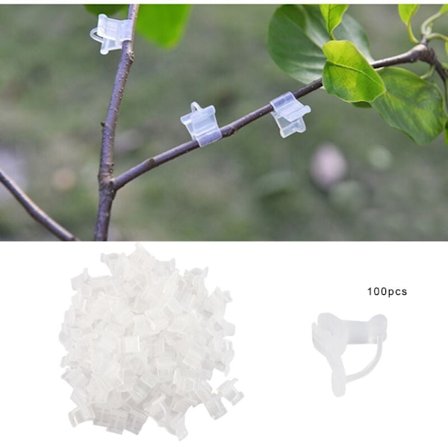 100 st Växtstöd Clips Grafting Clips för Träd Grönsaker Frukter Trädgårdsredskap, DUBUNS