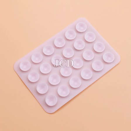 2 ST Dubbelsidig Silikonplatta kompatibel Mobiltelefonfäste Sugkopp Baksida Självhäftande Silikongummisugpropp kompatibel Fast Platta