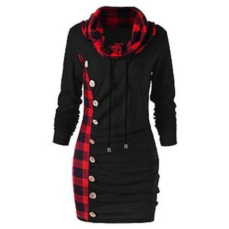 Naisten pitkähihainen pusero hengittävää materiaalia, kapea ja monipuolinen toppi tytölle, naiselle, äidille, rakastajalle (S musta)