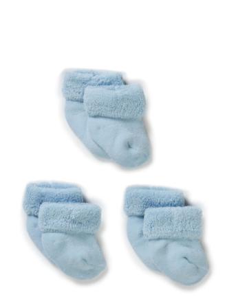 Terry Babysock - Gift Box 3-Pa Blue Melton