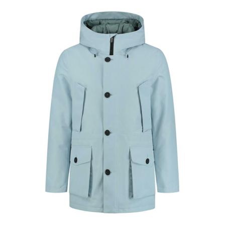 Woolrich, Niebieski Mountain GTX Parka Niebieski, Mężczyzna, Rozmiar: S