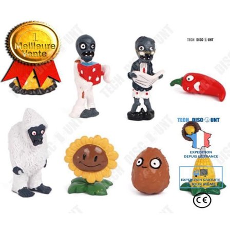 Figurer - TEKNIKRABATT - 2:a generationen - 8 stycken - PVC - 3-8 cm