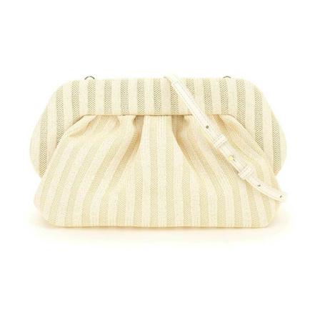 THEMOIRè, clutch Beige, Dames, Maat:ONE Size