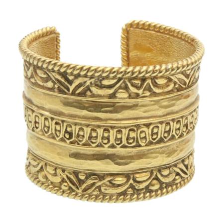 Chanel Vintage Pre-owned Bracelet gul, Dam Vintage Smycken, Dam, Storlek: ONE SIZE