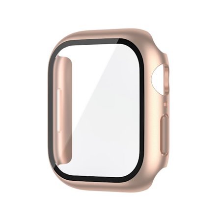 Roséguld PC Härdat Glas Klockfodral 42mm Kompatibelt med Apple Watch Series 1/2/3