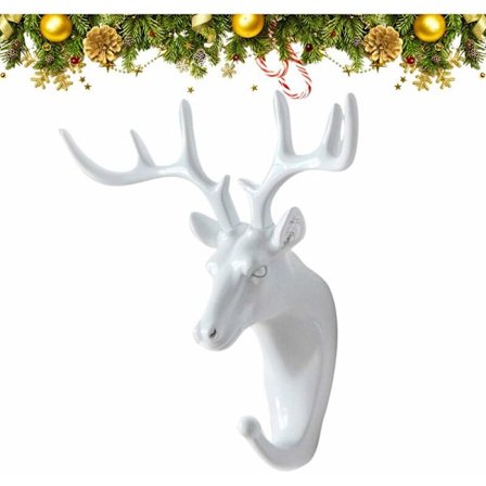 Hirvenpää seinäkoukku, koristeellinen naulakko kylpyhuoneeseen, makuuhuoneeseen ja keittiöön