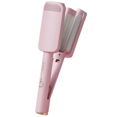 3-fat Krølltang Bærbar Anti-skåld Hårkrimper Rask Oppvarming Trådløs Hårkrøllerstav for Alle Hårtyper