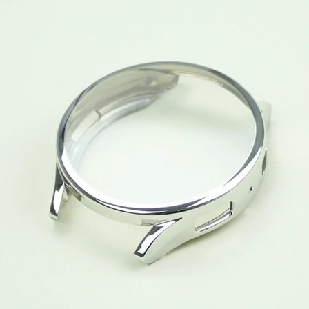 Silikon TPU-skal för Samsung Galaxy Watch 7/6/5/4 40mm 44mm Fulltäckande Skärmskydd Stötfångare för Watch7 44mm 40mm Skal Silver 02 Galaxy 7 40mm