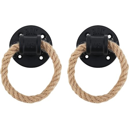 Gammel stil jern trekkhåndtak med hengende trekkring en