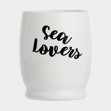 Plastglas Marine Business Party Sea Lovers Letters, hvid, 35 cl, 6-pak