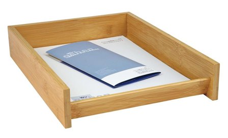 WEDO Briefablage A4 Wedo Bambus stapelbar braun,