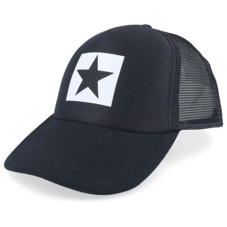 Iconic - Svart trucker Keps - Star Black Foam Trucker @ Hatstore