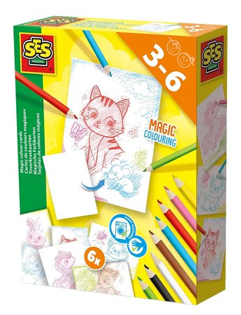 SES Creative Scratch Colour Cards - Magic Multi/patterned