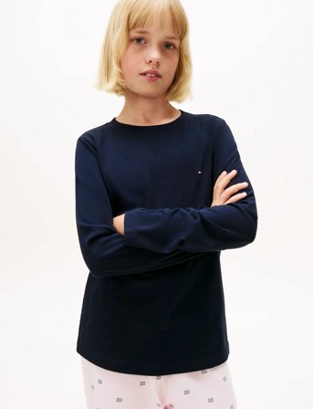 Tommy Hilfiger 2 Pk Ls Tee - Navy - 164-170