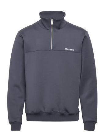 Ballier Track Half-Zip Sweatshirt Sweatshirt Trøje Navy Les Deux