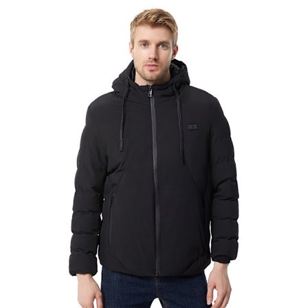 Svart Uppvärmd Jacka - 11 Zone Uppvärmning