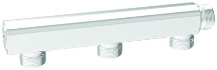 Vatette V6 Väggfördelare 3-rör Utan avstängning, Installation