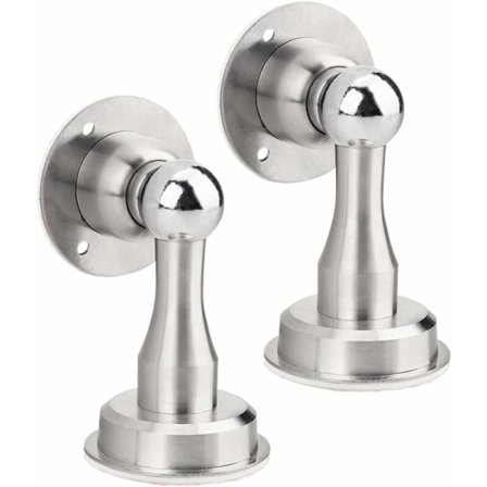 Dørstopper magnetisk lukning heavy duty vægdørstopper dørstopper klæbende rustfrit stål klæbende -2 stykker