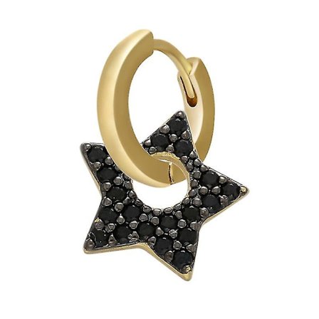 Exquisite Star Heart, Hoop Earrings, söta eleganta stjärnörhängen, B