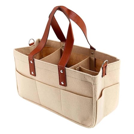 Bleieoppbevaringskurv for baby - Bærbar stelleveske for baby, oppbevaringsboks for barnerommet, biloppbevaringskurv