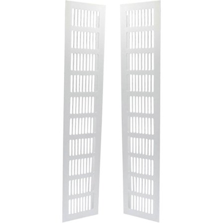 2 kpl Alumiiniset Ilmanvaihtoritilät 80x400mm Säleiköllinen Ritilä Kansi