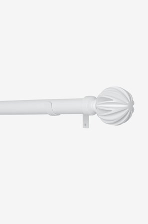 Hasta - Gardinstångsset Ylva 160-300 cm - Vit - Gardintillbehör - Från Homeroom