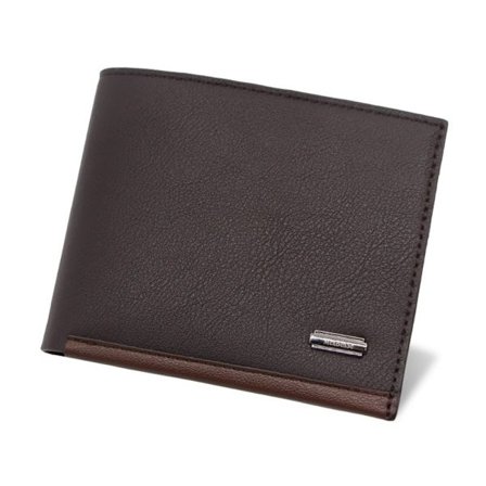 Liten lommebok myntpung MØRK BRUN
