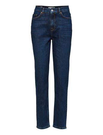 Slfamy Hw Slim Row Blue Jeans U Slim Jeans Blå Selected Femme