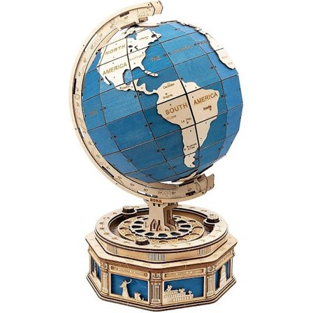 3D Puinen Palapeli Maapallo - Itse Koottava Telluurio Rakennuslelu - 567 Osainen Ylisuuri Mekaaninen Lahjasetti - Ikä 14+ Pojille, Tytöille, 