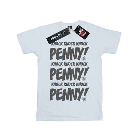 The Big Bang Theory Girls Sheldon Knock Knock Penny Bomull T-shirt