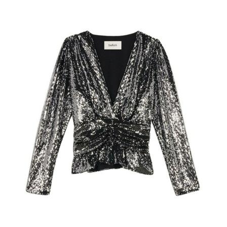 Ba&Sh, T-Shirts Zwart, Dames, Maat:M