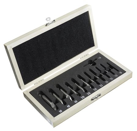 PELA 170696 Dubbhålsborrsats 12 delar, 1,0-5,0 mm, Borra & mejsla