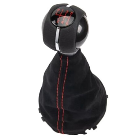 6-växlad manuell växelspaksknopp med Gaitor-läderkänga för Mini Cooper F55 F56 F57 F54 F60 R