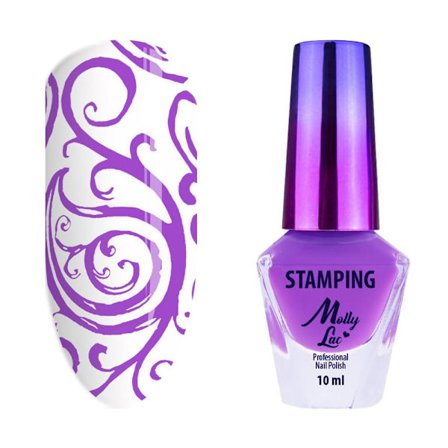 Mollylac - Stämplings lack - Lila - 07 - 10 ml