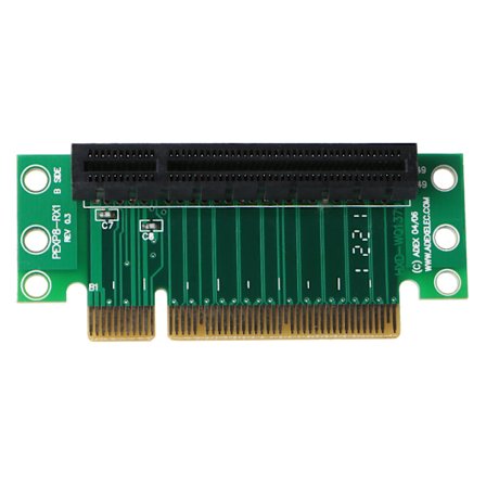 PCI-Express 8X Riser-kort 90-graders vänstervinkeladapterkort 1U Höjd Datorserver PCIe-sockeladapter Hög Precision