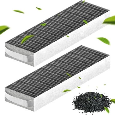 2-pack Aktivt kolfilter, för Bora Pure/X Pure/S Pure spishäll med utdragsfläkt, PUAKF filtertillbehör ersättningsfilter